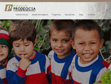 Tablet Screenshot of fundacionprodeocsa.org